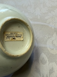 Six Chinese 'Hatcher Cargo' bowls and two blue and white shipwreck bowls, Transitional period