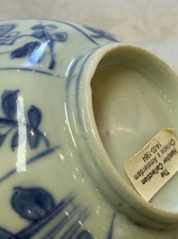 Six Chinese 'Hatcher Cargo' bowls and two blue and white shipwreck bowls, Transitional period
