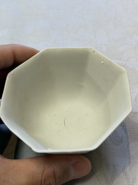 Six Chinese 'Hatcher Cargo' bowls and two blue and white shipwreck bowls, Transitional period