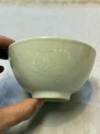 Six Chinese 'Hatcher Cargo' bowls and two blue and white shipwreck bowls, Transitional period