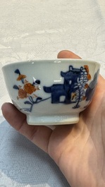 34 Chinese famille rose, verte, Imari-style and blue and white wares, Kangxi and later