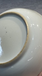34 Chinese famille rose, verte, Imari-style and blue and white wares, Kangxi and later