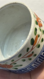Eight Chinese famille rose and verte wares, 19/20th C.