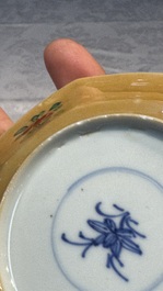 34 Chinese famille rose, verte, Imari-style and blue and white wares, Kangxi and later