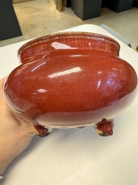 A Chinese langyao-style tripod censer, 18/19th C.