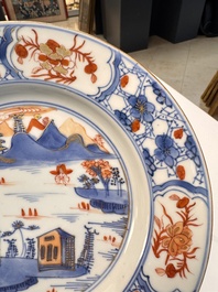 22 Chinese blue, white, famille rose and Imari-style wares, Kangxi and later