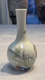 Eight Chinese famille rose and verte wares, 19/20th C.