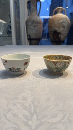 34 Chinese famille rose, verte, Imari-style and blue and white wares, Kangxi and later