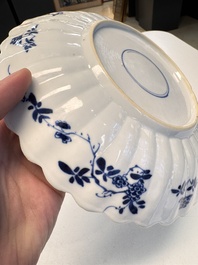 A pair of Chinese famille verte 'Sea Creatures' lobed plates, Kangxi