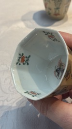 34 Chinese famille rose, verte, Imari-style and blue and white wares, Kangxi and later