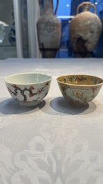 34 Chinese famille rose, verte, Imari-style and blue and white wares, Kangxi and later