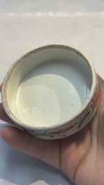 Eight Chinese famille rose and verte wares, 19/20th C.