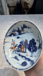 34 Chinese famille rose, verte, Imari-style and blue and white wares, Kangxi and later