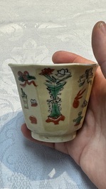 34 Chinese famille rose, verte, Imari-style and blue and white wares, Kangxi and later
