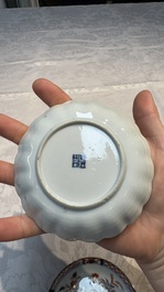 34 Chinese famille rose, verte, Imari-style and blue and white wares, Kangxi and later