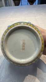 A Chinese famille rose 'kamcheng' bowl and cover for the Straits or Peranakan market, 19th C.