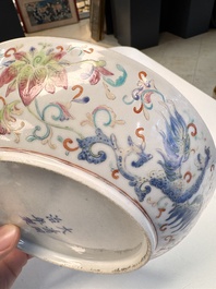 A Chinese famille rose 'Bajixiang' plate, Tongzhi mark and of the period