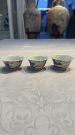 34 Chinese famille rose, verte, Imari-style and blue and white wares, Kangxi and later