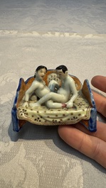 A Chinese famille rose 'Erotic' group, Republic
