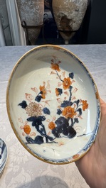 34 Chinese famille rose, verte, Imari-style and blue and white wares, Kangxi and later