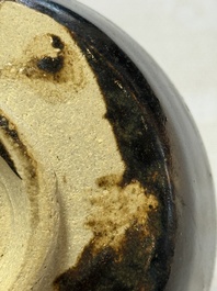 Two Chinese Jian tea bowls and two Dongzhangyao black-glazed tea bowls, Song
