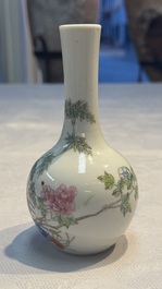 Eight Chinese famille rose and verte wares, 19/20th C.
