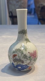 Eight Chinese famille rose and verte wares, 19/20th C.