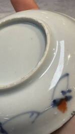 34 Chinese famille rose, verte, Imari-style and blue and white wares, Kangxi and later