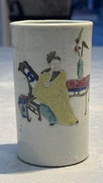 Eight Chinese famille rose and verte wares, 19/20th C.