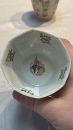 34 Chinese famille rose, verte, Imari-style and blue and white wares, Kangxi and later
