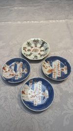 34 Chinese famille rose, verte, Imari-style and blue and white wares, Kangxi and later
