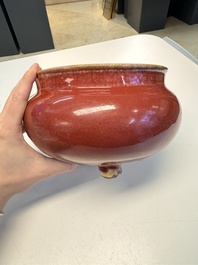A Chinese langyao-style tripod censer, 18/19th C.