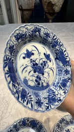 34 Chinese famille rose, verte, Imari-style and blue and white wares, Kangxi and later