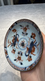 34 Chinese famille rose, verte, Imari-style and blue and white wares, Kangxi and later