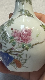 Eight Chinese famille rose and verte wares, 19/20th C.