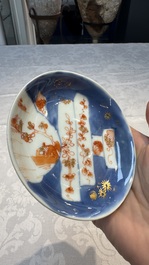 34 Chinese famille rose, verte, Imari-style and blue and white wares, Kangxi and later