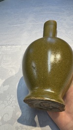 A Chinese conjoined teadust&ndash;glazed bottle vase, Republic