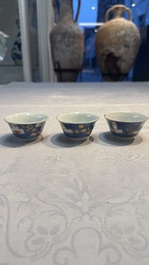 34 Chinese famille rose, verte, Imari-style and blue and white wares, Kangxi and later
