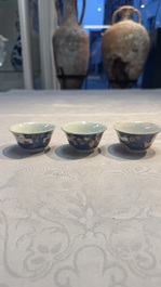 34 Chinese famille rose, verte, Imari-style and blue and white wares, Kangxi and later