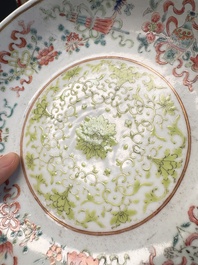 A Chinese famille rose 'Bajixiang' plate, Tongzhi mark and of the period