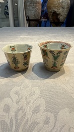 34 Chinese famille rose, verte, Imari-style and blue and white wares, Kangxi and later