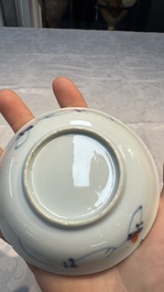 34 Chinese famille rose, verte, Imari-style and blue and white wares, Kangxi and later