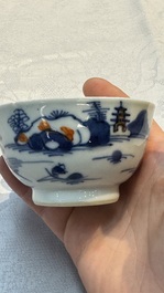 34 Chinese famille rose, verte, Imari-style and blue and white wares, Kangxi and later