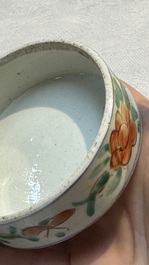 Eight Chinese famille rose and verte wares, 19/20th C.