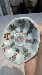 34 Chinese famille rose, verte, Imari-style and blue and white wares, Kangxi and later