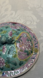 A Chinese famille rose 'kamcheng' bowl and cover for the Straits or Peranakan market, 19th C.