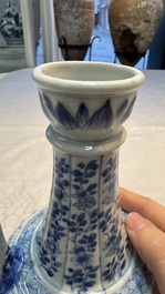A Chinese blue and white 'Floral' kendi, Kangxi