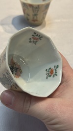 34 Chinese famille rose, verte, Imari-style and blue and white wares, Kangxi and later