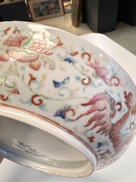 A Chinese famille rose 'Bajixiang' plate, Tongzhi mark and of the period