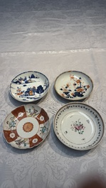 34 Chinese famille rose, verte, Imari-style and blue and white wares, Kangxi and later
